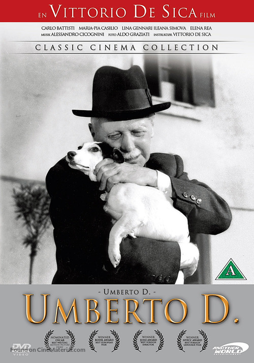 Umberto D. - Danish Movie Cover