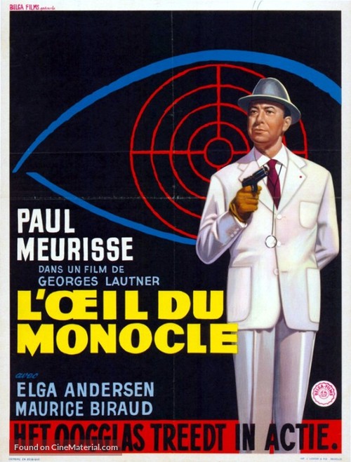 L&#039;oeil du monocle - Belgian Movie Poster