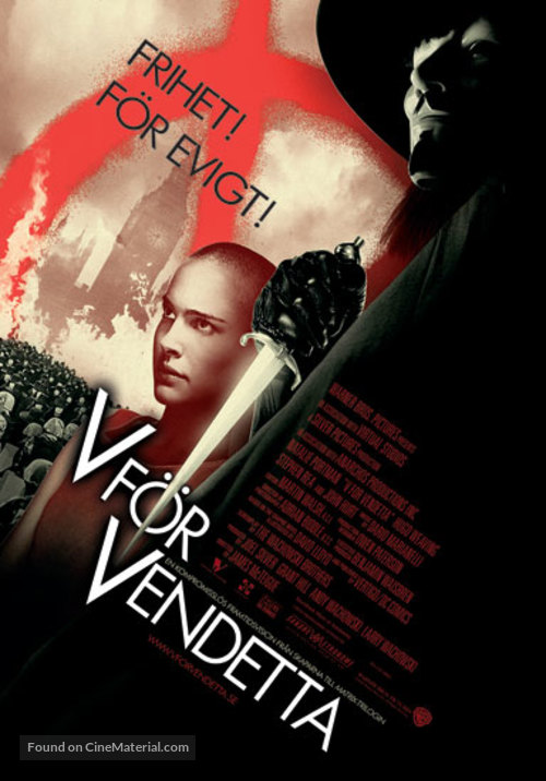 V for Vendetta - Swedish Movie Poster
