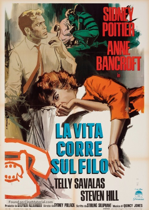 The Slender Thread - Italian Movie Poster