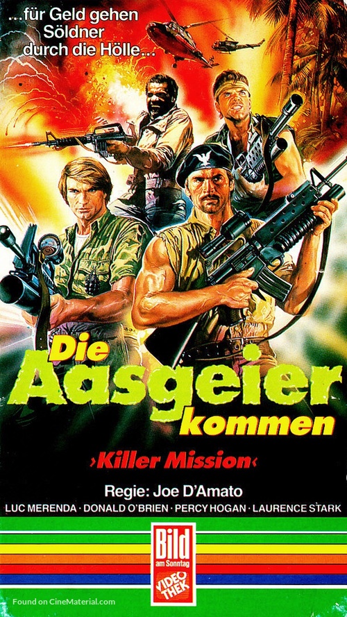 Duri a morire - German VHS movie cover