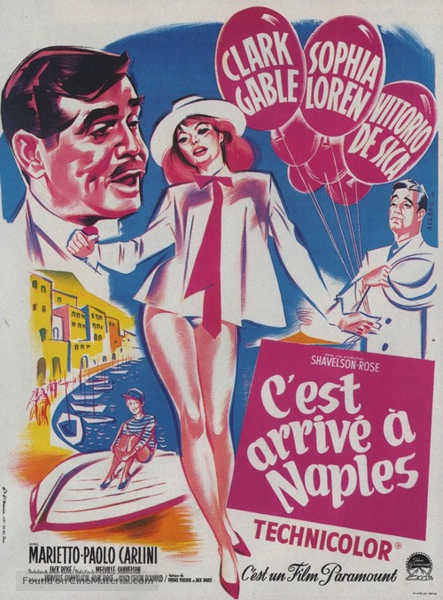 It Started in Naples - French Movie Poster