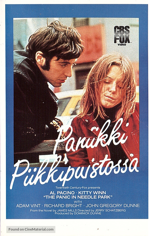 The Panic in Needle Park - Finnish VHS movie cover