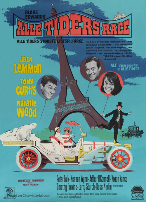 The Great Race - Danish Movie Poster