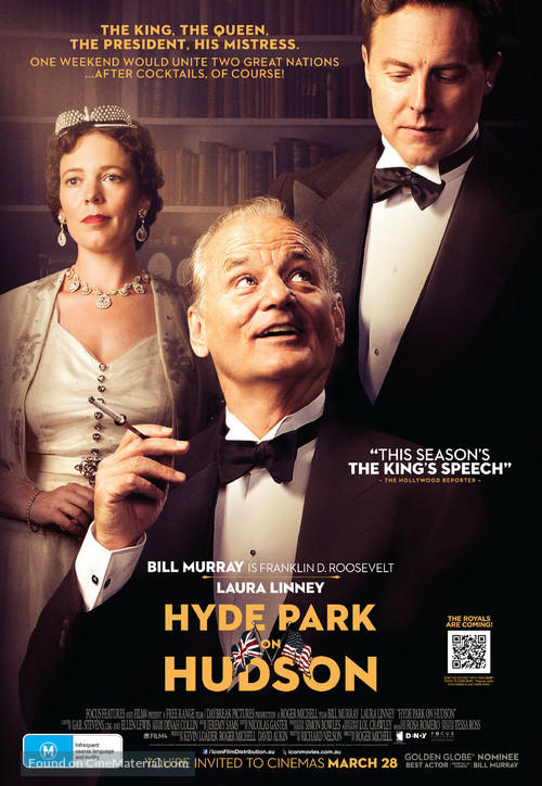 Hyde Park on Hudson - Australian Movie Poster