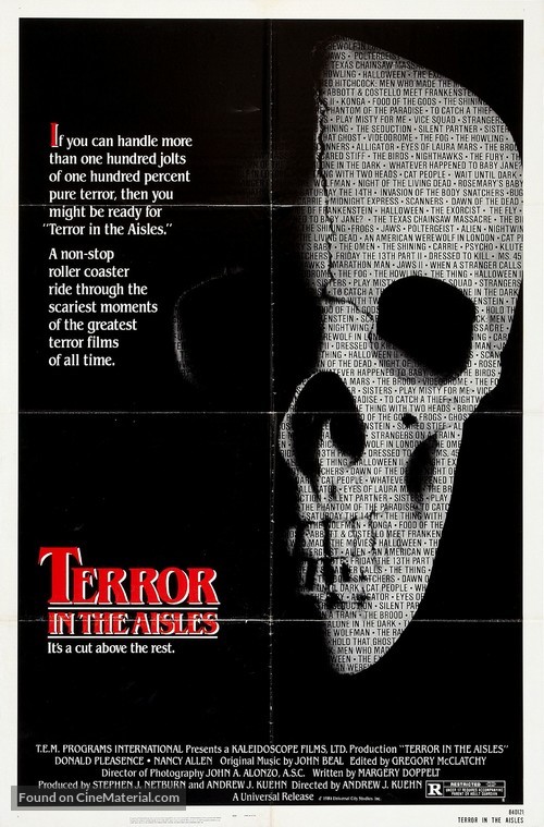 Terror in the Aisles - Movie Poster
