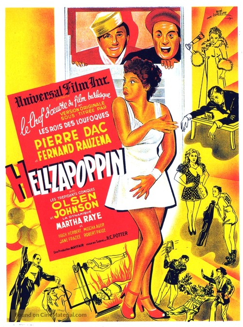 Hellzapoppin - French Movie Poster