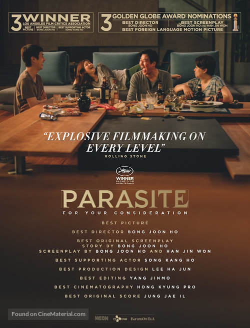 Parasite - For your consideration movie poster