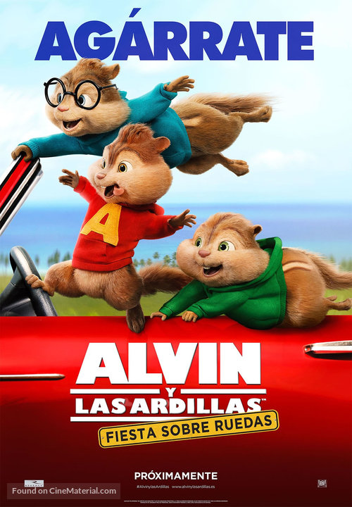 Alvin and the Chipmunks: The Road Chip - Spanish Movie Poster