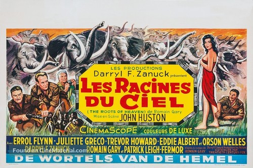 The Roots of Heaven - Belgian Movie Poster