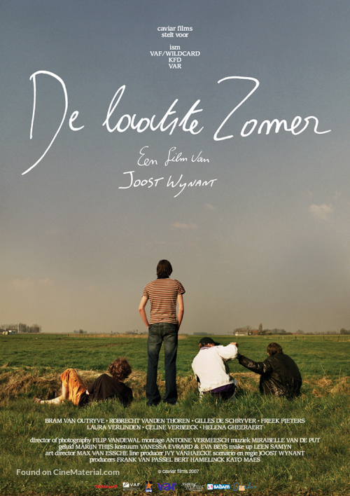 De laatste zomer - Belgian Movie Poster