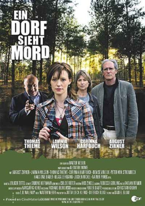 Ein Dorf sieht Mord - German Movie Poster