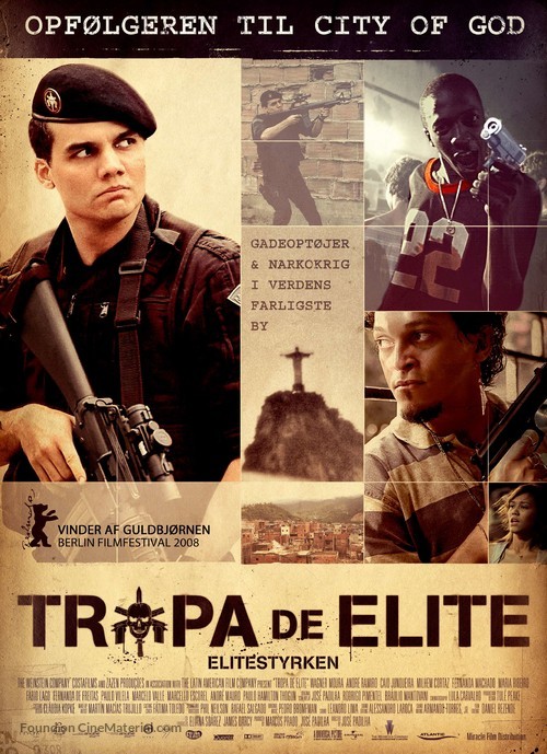 Tropa de Elite - Danish Movie Poster