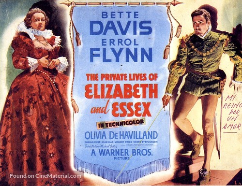 The Private Lives of Elizabeth and Essex - Theatrical movie poster