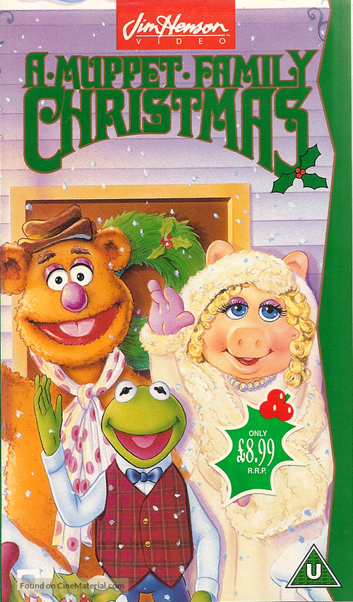 A Muppet Family Christmas - British VHS movie cover