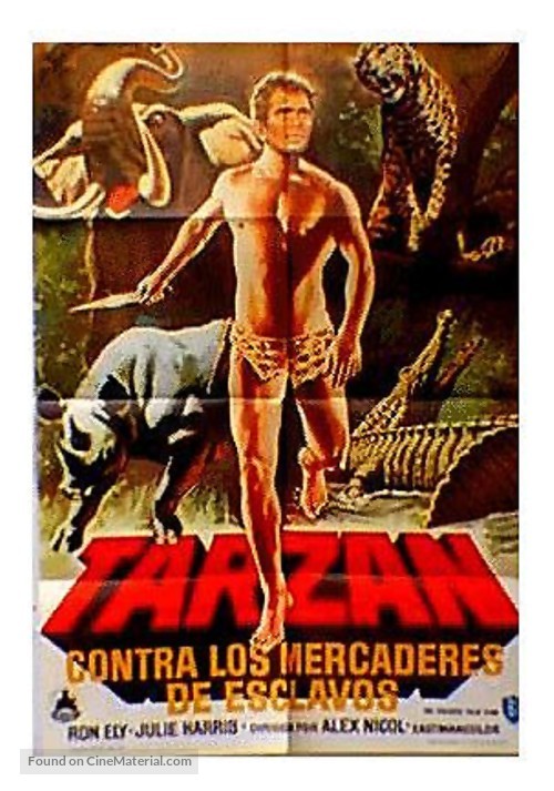 Tarzan and the Four O&#039;Clock Army - Spanish Movie Poster