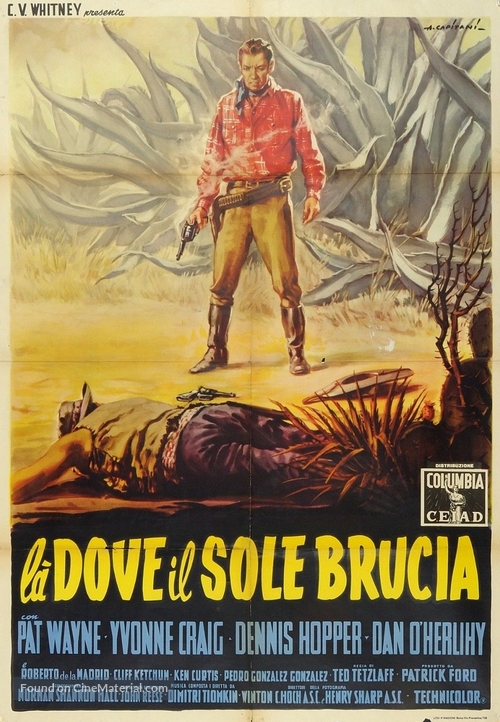 The Young Land - Italian Movie Poster