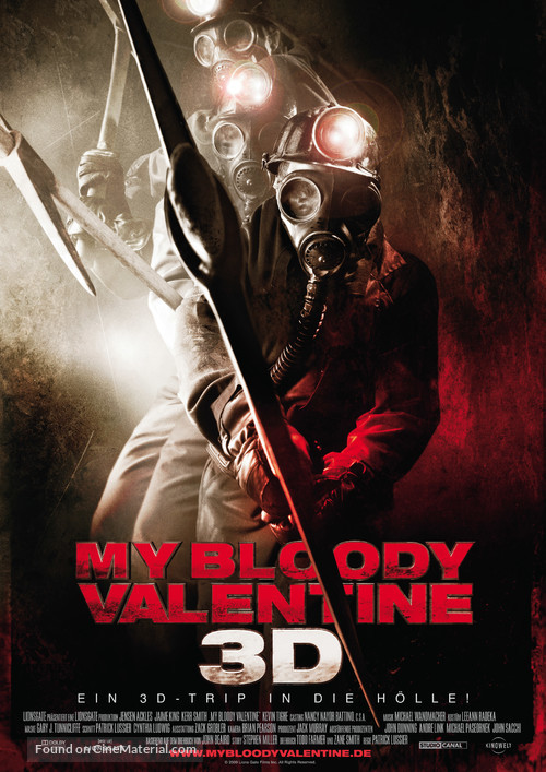 My Bloody Valentine - German Movie Poster