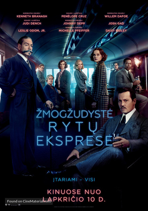 Murder on the Orient Express - Lithuanian Movie Poster