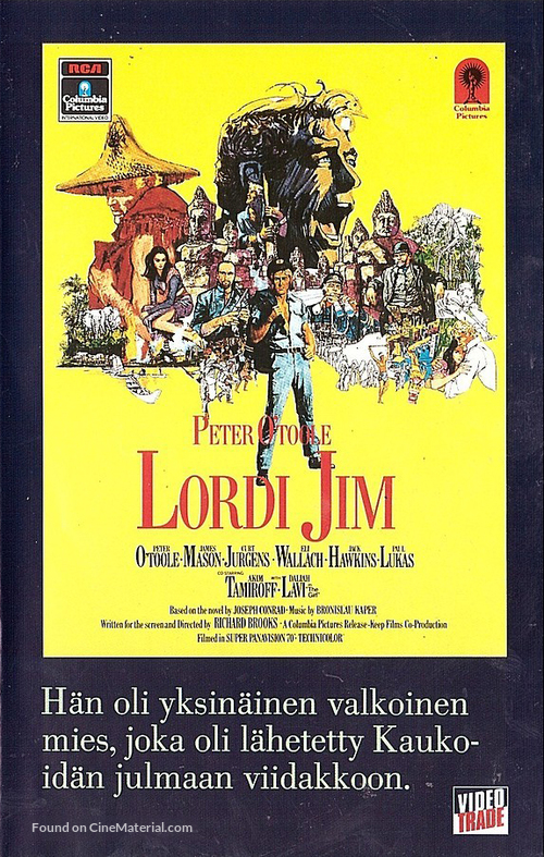 Lord Jim - Finnish VHS movie cover