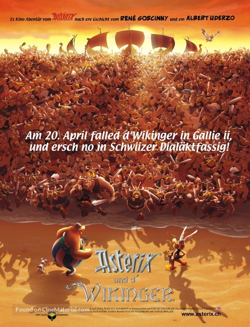 Ast&egrave;rix et les Vikings - Swiss poster
