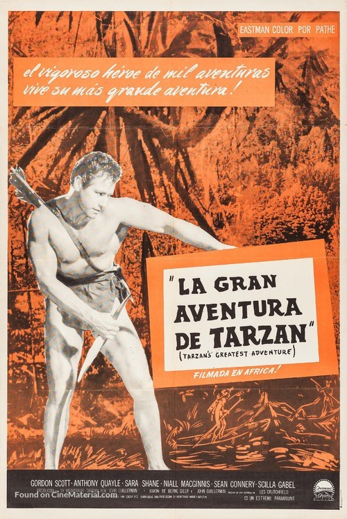 Tarzan&#039;s Greatest Adventure - Argentinian Movie Poster