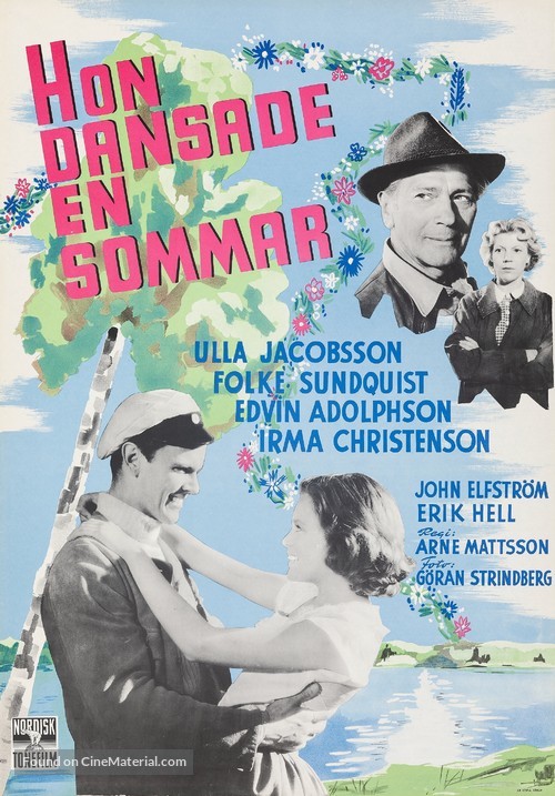 Hon dansade en sommar - Swedish Movie Poster