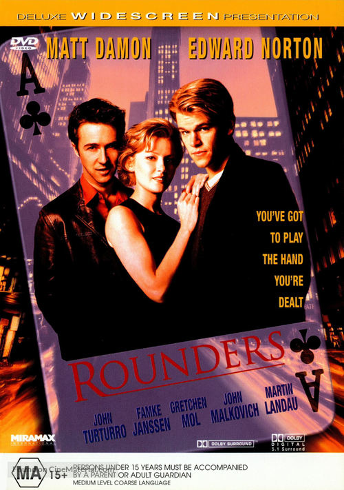 Rounders - Australian DVD movie cover