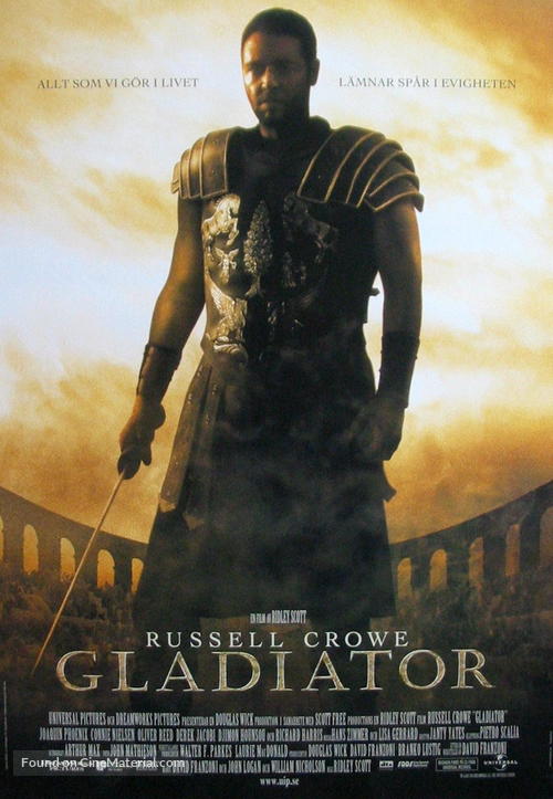 Gladiator - Swedish Movie Poster