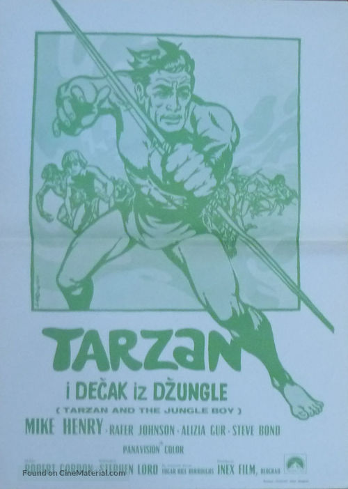 Tarzan and the Jungle Boy - Yugoslav Movie Poster