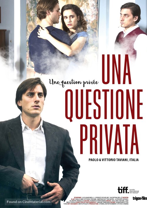 Una questione privata - Swiss Movie Poster