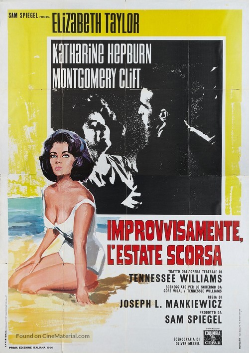 Suddenly, Last Summer - Italian Movie Poster