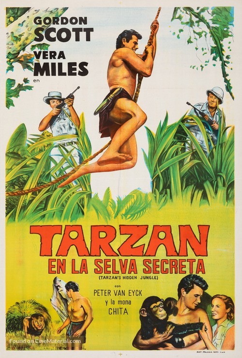 Tarzan&#039;s Hidden Jungle - Argentinian Movie Poster