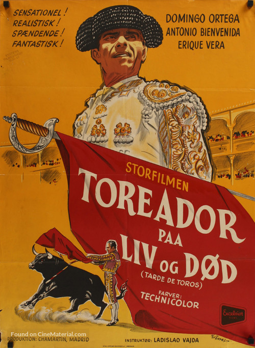 Tarde de toros - Danish Movie Poster