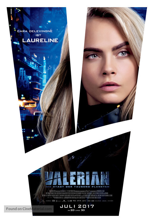 Valerian and the City of a Thousand Planets - German Movie Poster