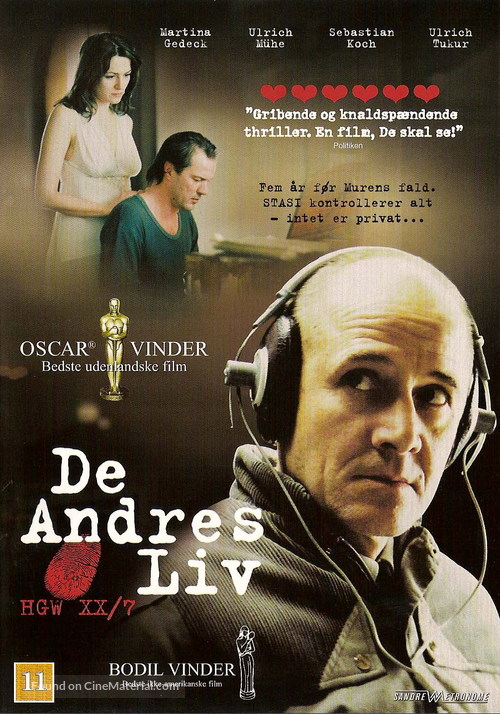 Das Leben der Anderen (2006) Danish movie cover