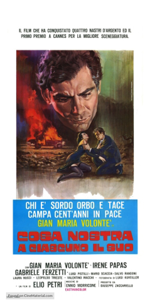 A ciascuno il suo - Italian Movie Poster