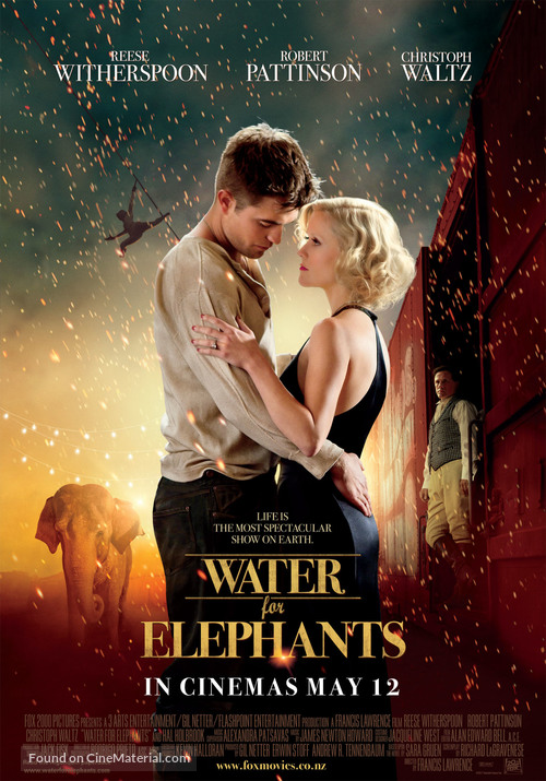 Water for Elephants - New Zealand Movie Poster