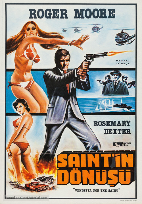 Vendetta for the Saint - Turkish Movie Poster