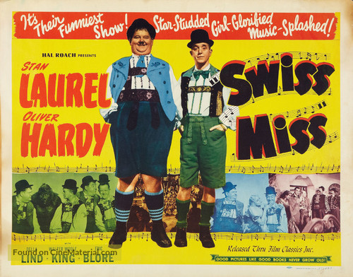 Swiss Miss - Re-release movie poster