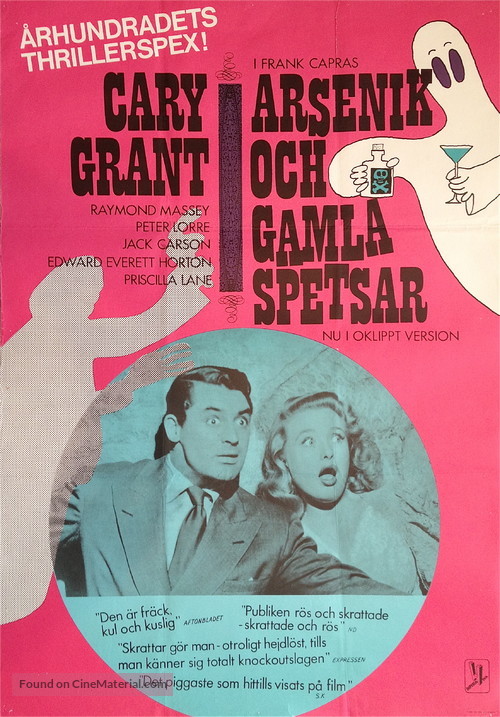 Arsenic and Old Lace - Swedish Movie Poster