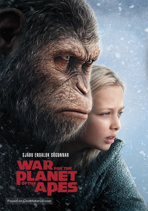 War for the Planet of the Apes - Icelandic Movie Poster