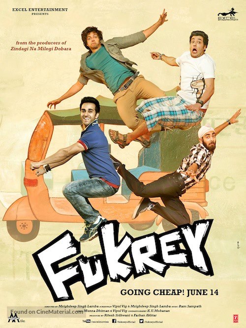 Fukrey - Indian Movie Poster