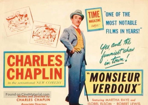 Monsieur Verdoux - British Movie Poster