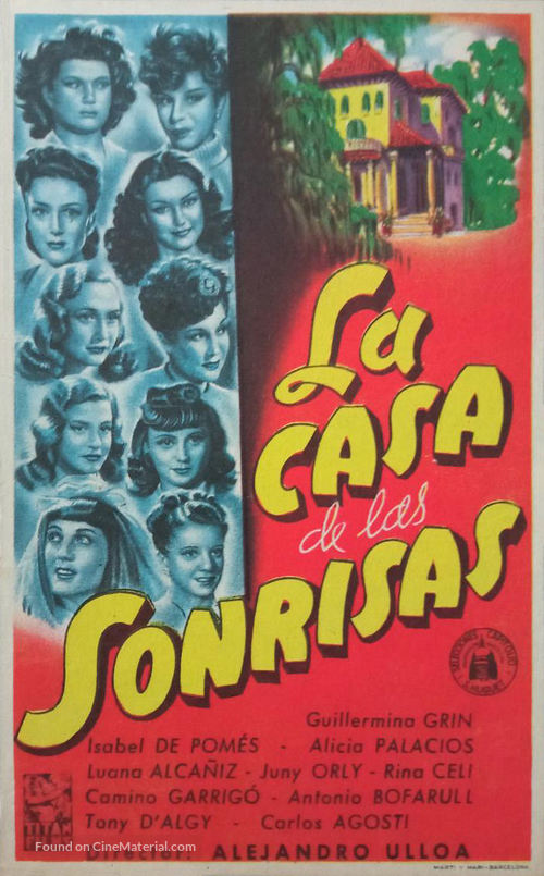 La casa de las sonrisas - Spanish Movie Poster