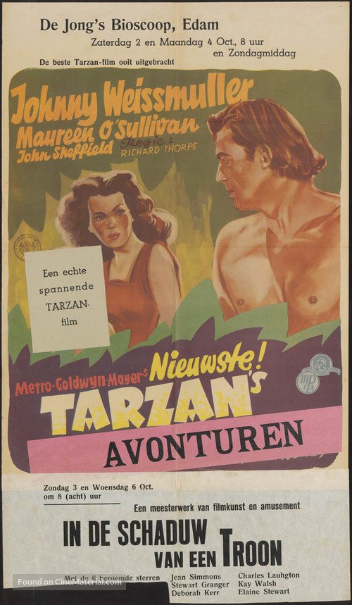 Tarzan&#039;s Secret Treasure - Dutch Movie Poster