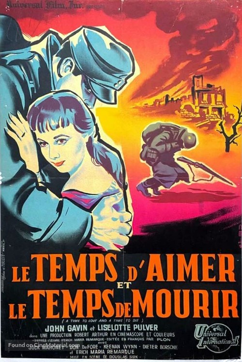 A Time to Love and a Time to Die - French Movie Poster