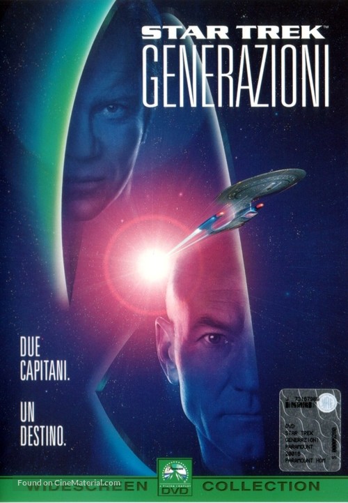 Star Trek: Generations - Italian DVD movie cover