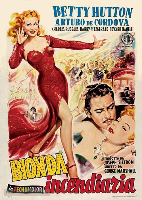 Incendiary Blonde - Italian Movie Poster