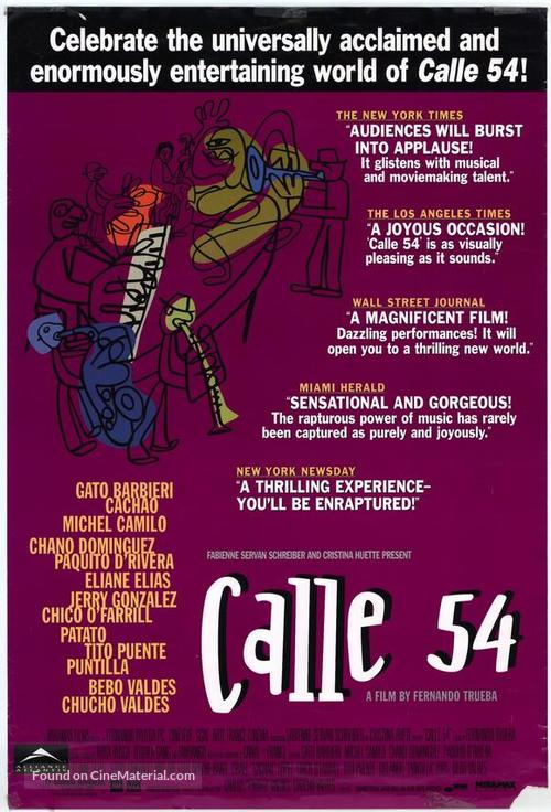 Calle 54 - Canadian Movie Poster